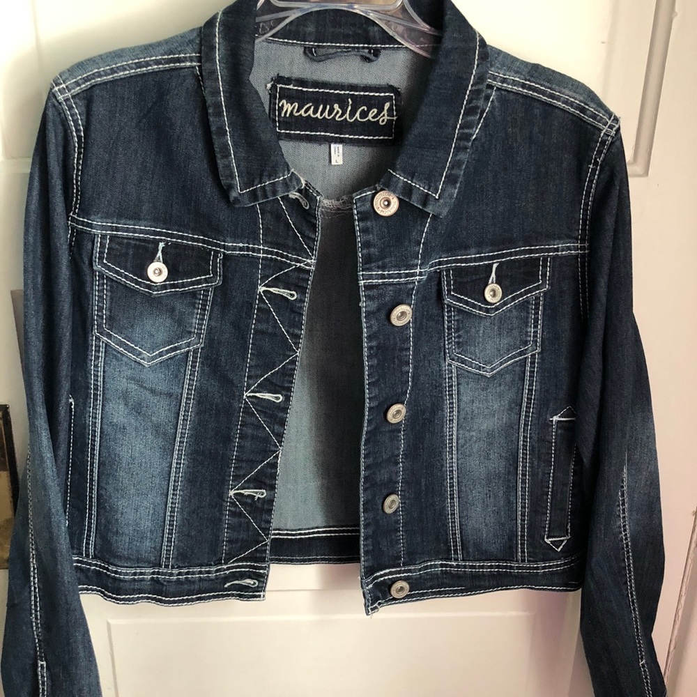 Women’s Maurice’s Cropped Jean Jacket Large